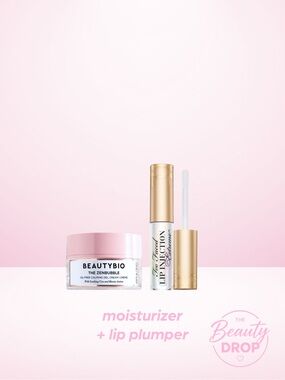 Beauty 2pc BeautyBio Zen Bubble moisturizer + Too Faced Lip Injection plumper
